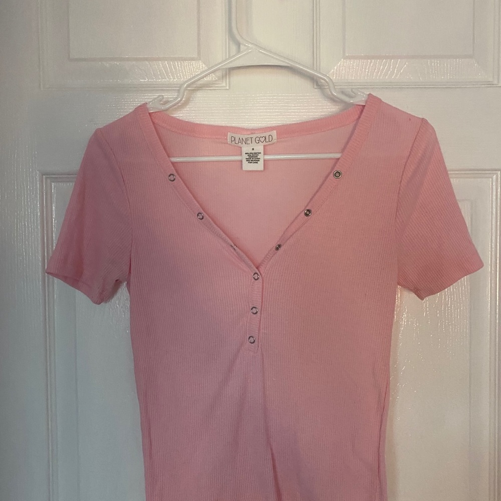 Pink crop top